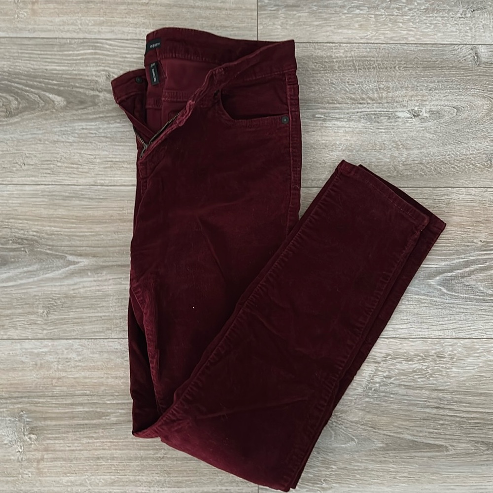 Edyson Cranberry Skinny Corduroy pants - size 29 short